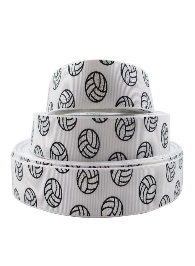 ccHuDE 2 Roll Sports Ball Ribbons - Volleyball Craft Wired Gift Wrapping Party Decoration Hair Bows - Image 5